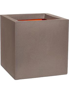 Кашпо Capi urban smooth nl pot square warm taupe Кашпо Capi urban smooth nl pot square warm taupe