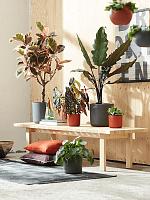 Кашпо B.for soft round anthracite D14 H13 см