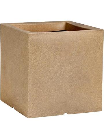 Кашпо Capi urban smooth nl pot square beige Кашпо Capi urban smooth nl pot square beige