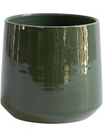 Кашпо Common pot shiny dark green D38 H36 см