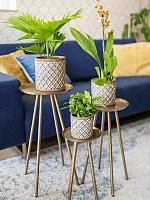 Кашпо Liam pot grey D11 H11 см