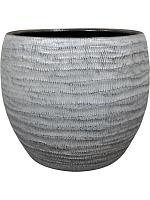 Кашпо Manuel pot shiny grey D25 H21 см
