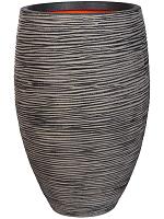 Кашпо Capi nature rib nl vase elegant deluxe anthracite D38 H58 см