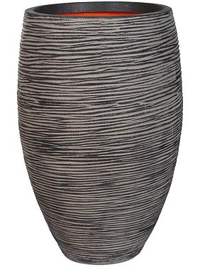 Кашпо Capi nature rib nl vase elegant deluxe anthracite Кашпо Capi nature rib nl vase elegant deluxe anthracite