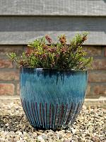 Кашпо Dyon pot royal blue ((набор 3 шт) D32 H27 см