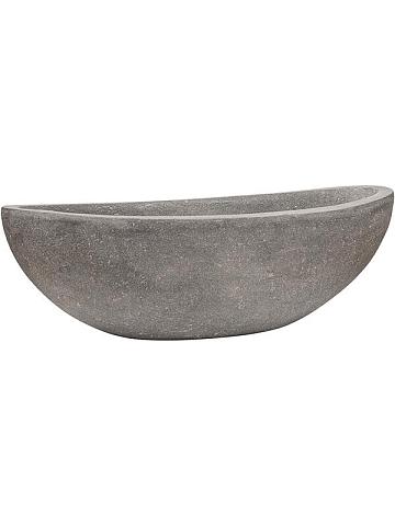 Кашпо Baq polystone plain boat grey