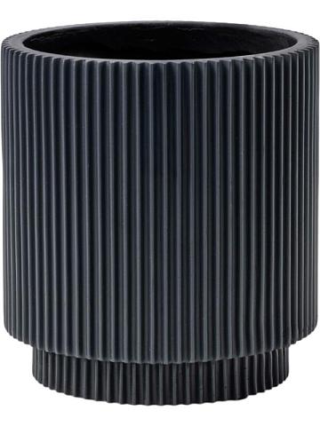 Кашпо Capi nature groove special vase cylinder graphite grey Кашпо Capi nature groove special vase cylinder graphite grey