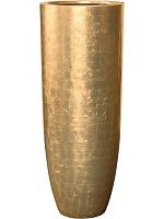 Кашпо Baq metallic silver leaf partner glossy gold (с техническим горшком) D46 H120 см Кашпо Baq metallic silver leaf partner glossy gold (с техническим горшком) D46 H120 см