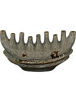 Ваза Alfie vase mystic grey L34 W13 H19 см