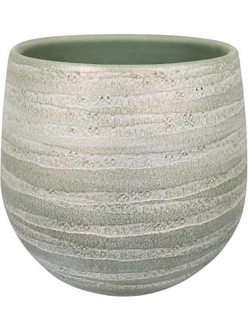 Кашпо Joyce pot shiny olive