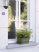 Кашпо Greenville trough long leaf green L48 W19 H17 см Кашпо Greenville trough long leaf green L48 W19 H17 см