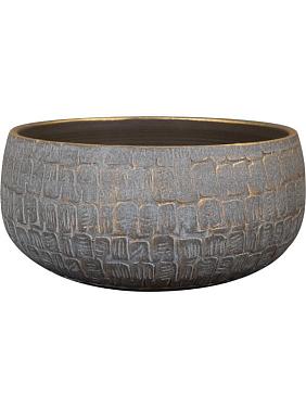 Кашпо Renzo bowl shiny grey Кашпо Renzo bowl shiny grey