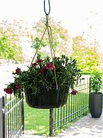 Кашпо подвесное Palermo hanger marble green D27 H12 см