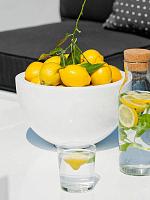 Кашпо Fiberstone peter m glossy white D30 H18 см