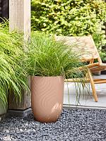 Кашпо Sereh round high cool clay D30 H41 см