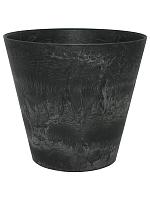 Кашпо Artstone claire pot black D17 H15 см