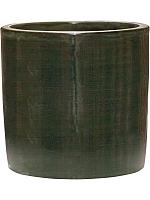 Кашпо Plain striped cylinder olive D20 H19 см Кашпо Plain striped cylinder olive D20 H19 см
