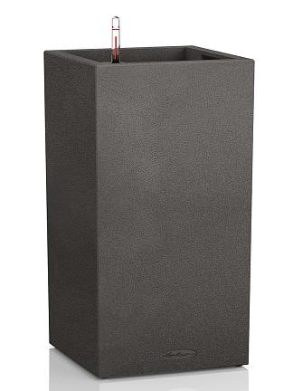 Кашпо Lechuza Canto Stone high (графитовый черный)