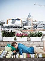 Кашпо Loft urban trough white L49 W17 H18 см