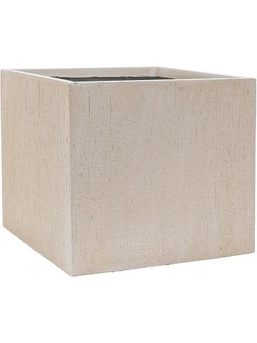 Кашпо Baq raindrop cube beige