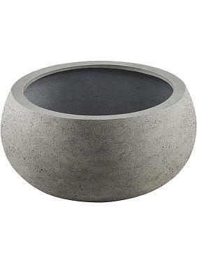 Кашпо Grigio low balloon 26 natural concrete