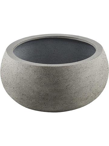 Кашпо Grigio low balloon 26 natural concrete