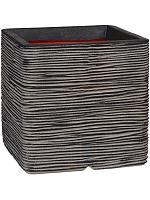 Кашпо Capi nature rib nl planter square anthracite L50 W50 H50 см Кашпо Capi nature rib nl planter square anthracite L50 W50 H50 см