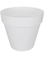 Кашпо Loft urban round with wheels white D59 H53 см