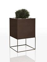Кашпо Vela basic cube L40 W40 H70 см