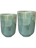 Кашпо Linne vase holly green (набор 2 шт) D44 H66 см