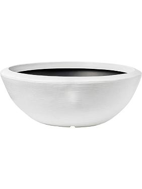 Кашпо Capi arc granite bowl low white Кашпо Capi arc granite bowl low white