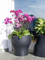 Кашпо Plastecnic Vaso Fit 55 белый (Италия) D55 H50 см