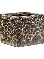 Кашпо Baq lava cube relic black (glazed inside) L22 W22 H20 см Кашпо Baq lava cube relic black (glazed inside) L22 W22 H20 см