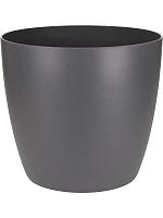 Кашпо Brussels® round mini anthracite D10 H9 см