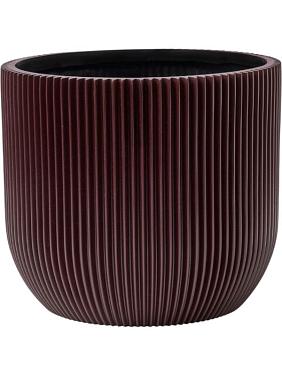 Кашпо Capi nature groove special planter ball black red Кашпо Capi nature groove special planter ball black red