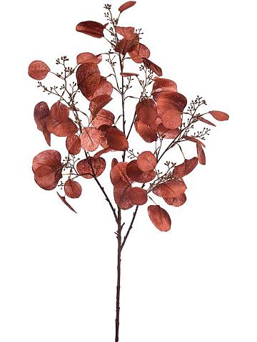 Ветка Эвкалипта с коричневыми листьями искусственная Ветка Эвкалипта с коричневыми листьями искусственная