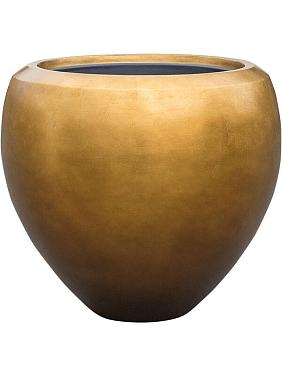 Кашпо Baq metallic silver leaf couple matt honey (с техническим горшком) Кашпо Baq metallic silver leaf couple matt honey (с техническим горшком)