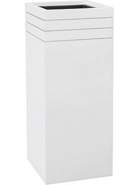 Кашпо Baq line-up square matt white (с техническим горшком) Кашпо Baq line-up square matt white (с техническим горшком)