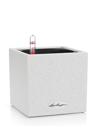 Кашпо Lechuza Canto Stone 14 (кварцевый белый)