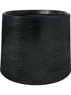 Кашпо Capi arc granite sandbag medium black