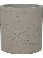 Кашпо Rough puk m grey washed D20 H20 см