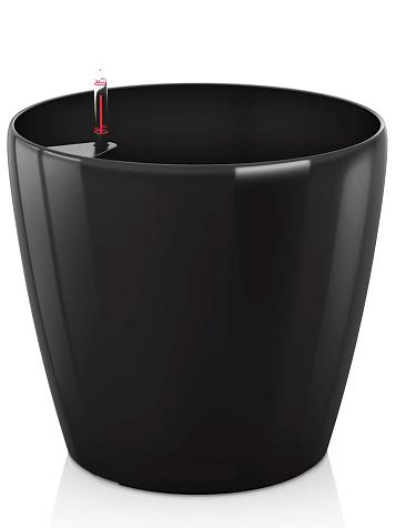 Кашпо Ola Dom Couple Deluxe 60 (100л) черный лакированный