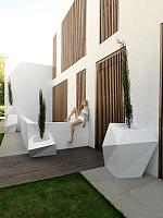 Кашпо Faz basic low planter L59 W45 H42 см