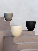 Кашпо Grigio egg pot natural concrete D50 H45 см