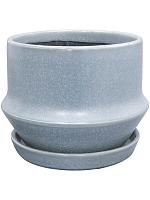Кашпо с поддоном Jent pot with saucer sky D21 H17 см Кашпо с поддоном Jent pot with saucer sky D21 H17 см