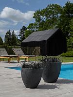 Кашпо Granite jesslyn s midnight black D50 H44 см