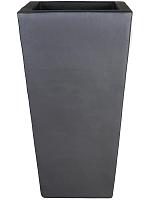 Кашпо Plain kubis anthracite L33 W33 H60 см