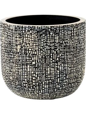 Кашпо Capi nature skin planter ball black beige Кашпо Capi nature skin planter ball black beige
