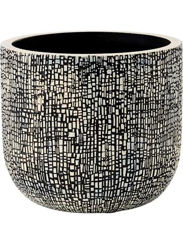 Кашпо Capi nature skin planter ball black beige Кашпо Capi nature skin planter ball black beige