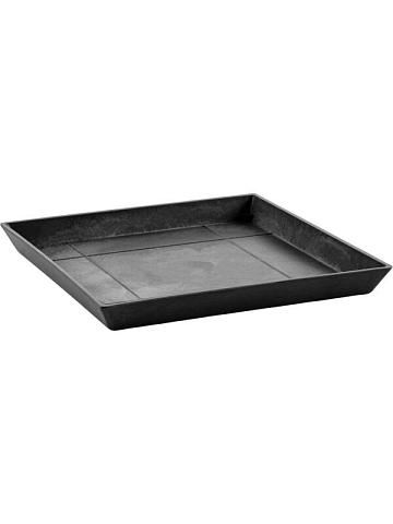 Поддон Ecopots square 50 dark grey Поддон Ecopots square 50 dark grey